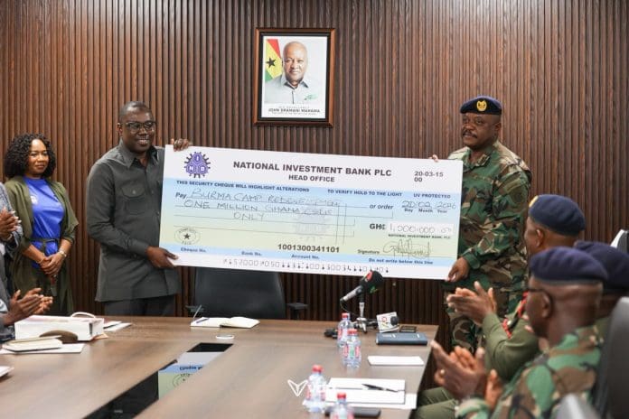NIB Donates GH¢1 Million to Support GAF Burma Camp Redevelopment Project