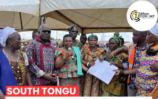 South Tongu DCE Hands Over Site for Proposed 24-Hour Economy Market at Dabala